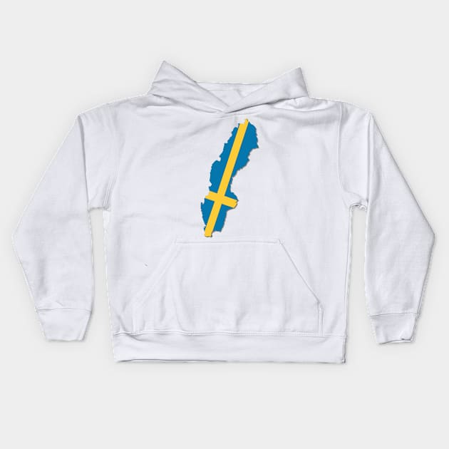 Sweden Kids Hoodie by Vikingnerds